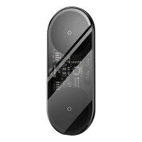 Бездротовий мультизарядний пристрій Baseus Digital LED Display 2in1 Wireless Charger 20W Black Universal version