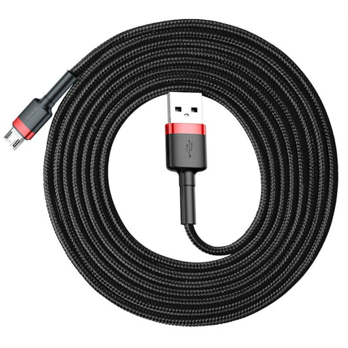 Кабель Baseus Cafule Cable USB For Micro 1.5A 2m Red+Black