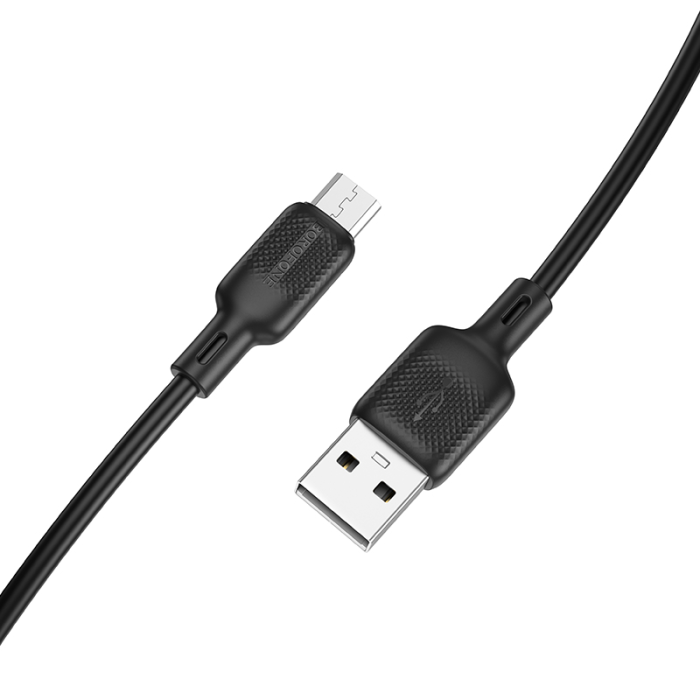 Кабель BOROFONE BX113 Lenny silicone charging data cable Micro(L=1M) Black