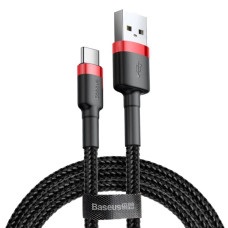Кабель Baseus Cafule Cable USB For Type-C 3A 2m Red+Black