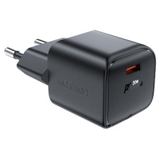 Мережевий зарядний пристрій ACEFAST A73 mini PD20W GaN USB-C charger Black
