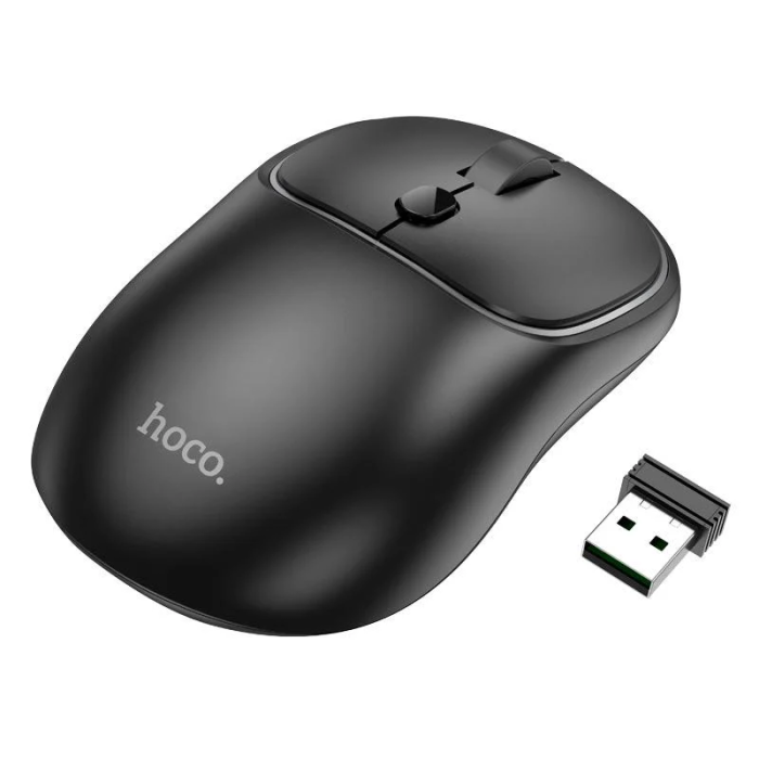 Маніпулятор миша HOCO GM25 Royal dual-mode business wireless mouse Dark Night Black