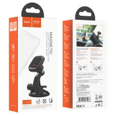 Автотримач для телефона HOCO CA28 Happy journey series suction cup magnetic car holder Black