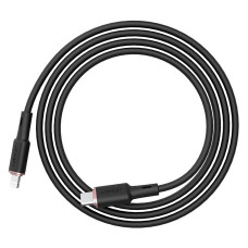 Кабель ACEFAST C2-01 Type-C to iP 3A, 20W, 1.2m silicone, zinc connectors, Black