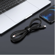 Кабель ACEFAST C2-01 Type-C to iP 3A, 20W, 1.2m silicone, zinc connectors, Black