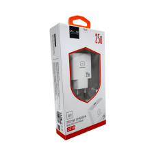 Мережевий зарядний пристрій WUW-C216 25W Gan ChargerUSB C white