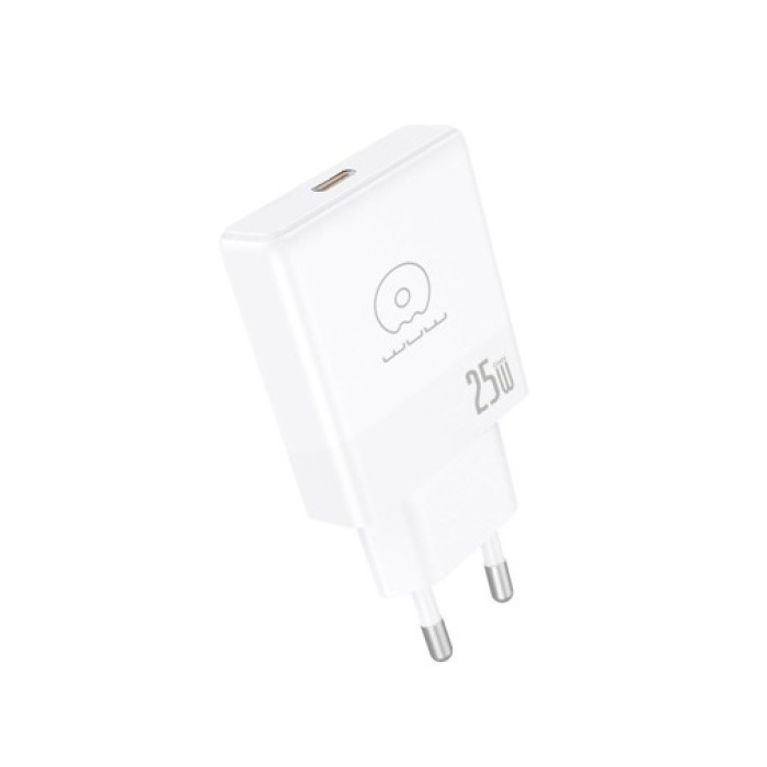 Мережевий зарядний пристрій WUW-C216 25W Gan ChargerUSB C white