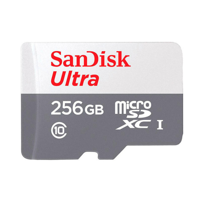 Карта пам'яті microSDXC (UHS-1) SanDisk Ultra 256Gb class 10 A1 (100Mb/s)