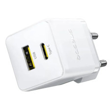 Мережевий зарядний пристрій Baseus Palm Fast Charger C+U 20W EU Moon White