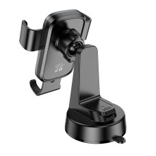 Автотримач для телефона HOCO H81 Vista Gravity Car holder (center console) Black Metal Gray