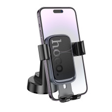 Автотримач для телефона HOCO H81 Vista Gravity Car holder (center console) Black Metal Gray
