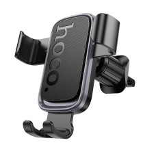 Автотримач для телефона HOCO H80 Vista gravity car holder (air outlet) Black Metal Gray