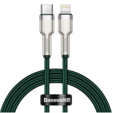 Кабель Baseus Cafule Series Metal Data Cable Type-C to iP PD 20W 1m Green