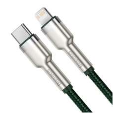 Кабель Baseus Cafule Series Metal Data Cable Type-C to iP PD 20W 1m Green