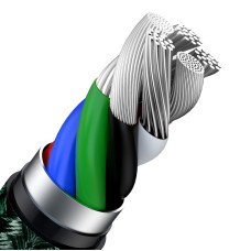 Кабель Baseus Cafule Series Metal Data Cable Type-C to iP PD 20W 1m Green