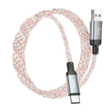 Кабель HOCO U112 Shine charging data cable for Type-C Gray