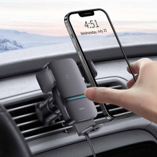 Автотримач для телефона з БЗП Baseus Wisdom Auto Alignment 15W Black