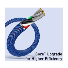 Кабель Baseus Crystal Shine Series Fast Charging Data Cable USB to iP 2.4A 1.2m Blue