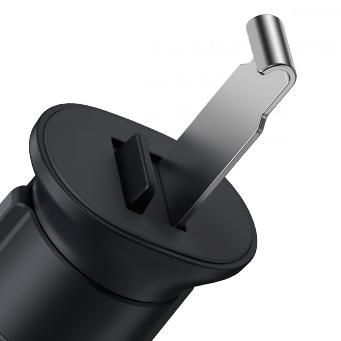 Автотримач для телефона Baseus Metal AgeⅡ Gravity Car Mount（Air Outlet Version）Black