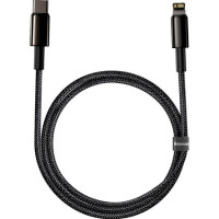 Кабель Baseus Tungsten Gold Fast Charging Data Cable Type-C to iP PD 20W 1m Black