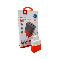Мережевий зарядний пристрій WUW-C215 65W Charger 2 USB C + USB A white black