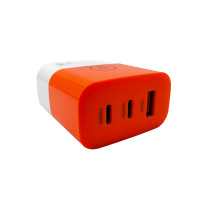 Мережевий зарядний пристрій WUW-C215 65W Charger 2 USB C + USB A white black
