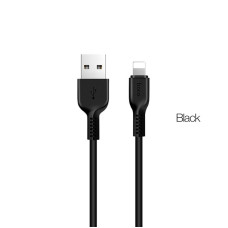 Кабель HOCO X20 USB to iP 2A, 2m, PVC, TPE connectors, Black