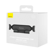 Автотримач для телефона Baseus Stable Gravitational Car Mount Lite (Air Outlet Version) black