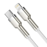 Кабель Baseus Cafule Series Metal Data Cable Type-C to iP PD 20W 1m White