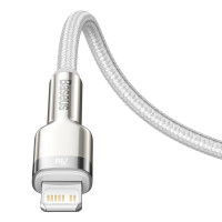 Кабель Baseus Cafule Series Metal Data Cable Type-C to iP PD 20W 1m White