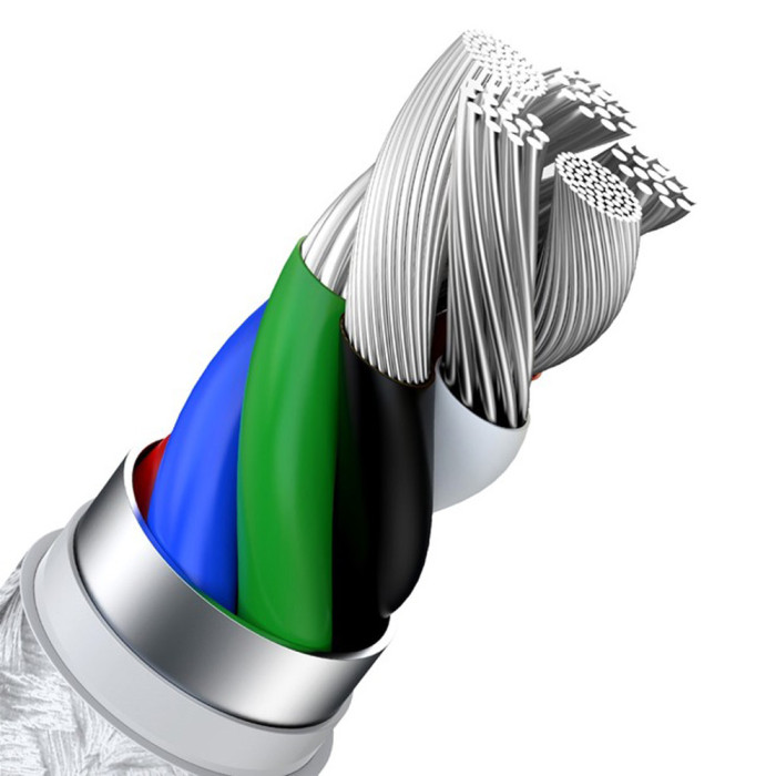 Кабель Baseus Cafule Series Metal Data Cable Type-C to iP PD 20W 1m White