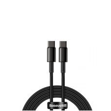 Кабель Baseus Tungsten Gold Fast Charging Data Cable Type-C to Type-C 100W 2m Black