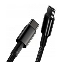 Кабель Baseus Tungsten Gold Fast Charging Data Cable Type-C to Type-C 100W 2m Black