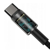 Кабель Baseus Tungsten Gold Fast Charging Data Cable Type-C to Type-C 100W 2m Black