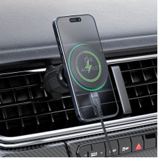 Автотримач для телефона з БЗП ACEFAST D33 Qi2 magnetic wireless charging car holder for air vent Black