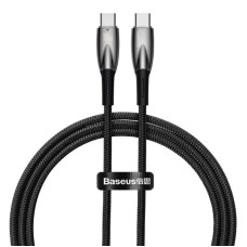 Кабель Baseus Glimmer Series Fast Charging Data Cable Type-C to Type-C 100W 1m Black