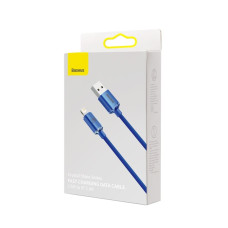 Кабель Baseus Crystal Shine Series Fast Charging Data Cable USB to iP 2.4A 2m Blue