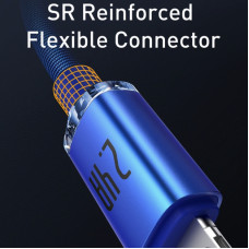 Кабель Baseus Crystal Shine Series Fast Charging Data Cable USB to iP 2.4A 2m Blue
