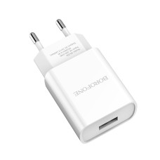 Мережевий зарядний пристрій BOROFONE BA20A Sharp single port charger 10.5W White