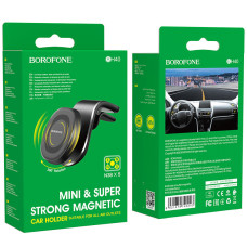 Автотримач для телефона BOROFONE BH40 Kyle air outlet magnetic car holder Black