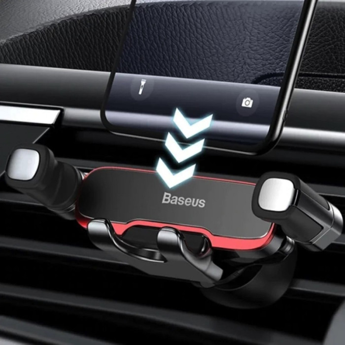 Автотримач для телефона Baseus Mr Hui Gravity Car Mount Black