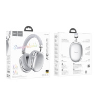 Бездротові накладні навушники HOCO W35 Max Auspicious ANC noise reduction BT headphones Silver