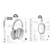 Бездротові накладні навушники HOCO W35 Max Auspicious ANC noise reduction BT headphones Silver