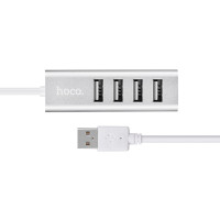 USB-хаб HOCO HB1 4USB Line machine Silver