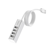 USB-хаб HOCO HB1 4USB Line machine Silver