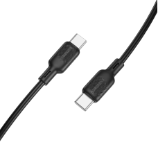 Кабель BOROFONE BX113 Lenny 60W silicone charging data cable C to C(L=2M) Black