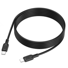 Кабель BOROFONE BX113 Lenny 60W silicone charging data cable C to C(L=2M) Black