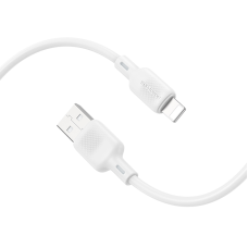 Кабель BOROFONE BX113 Lenny silicone charging data cable iP(L=1M) White