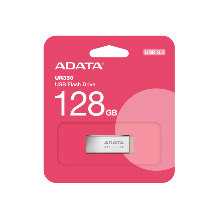 Флеш-накопичувач ADATA USB 3.2 UR 350 128Gb Silver/Beige