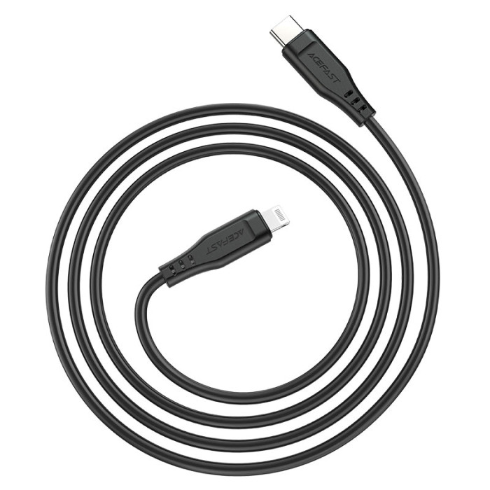 Кабель ACEFAST C3-01 Type-C to iP 3A, 30W, TPE, TPE connectors, Black